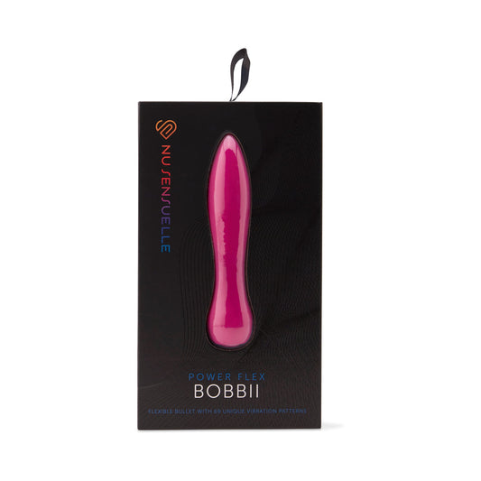 Nu Sensuelle Bobbii Power Flex Bullet Magenta - Red Garter