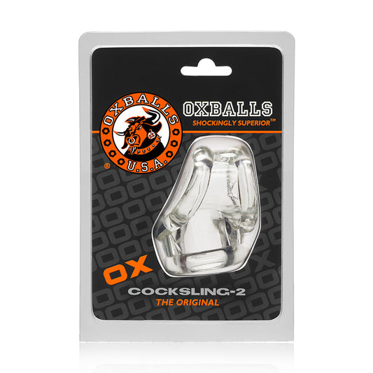 OxBalls Cocksling-2, Cocksling, Clear - Red Garter