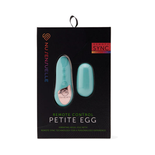 Nu Sensuelle Remote Control Petite Egg Blue - Red Garter