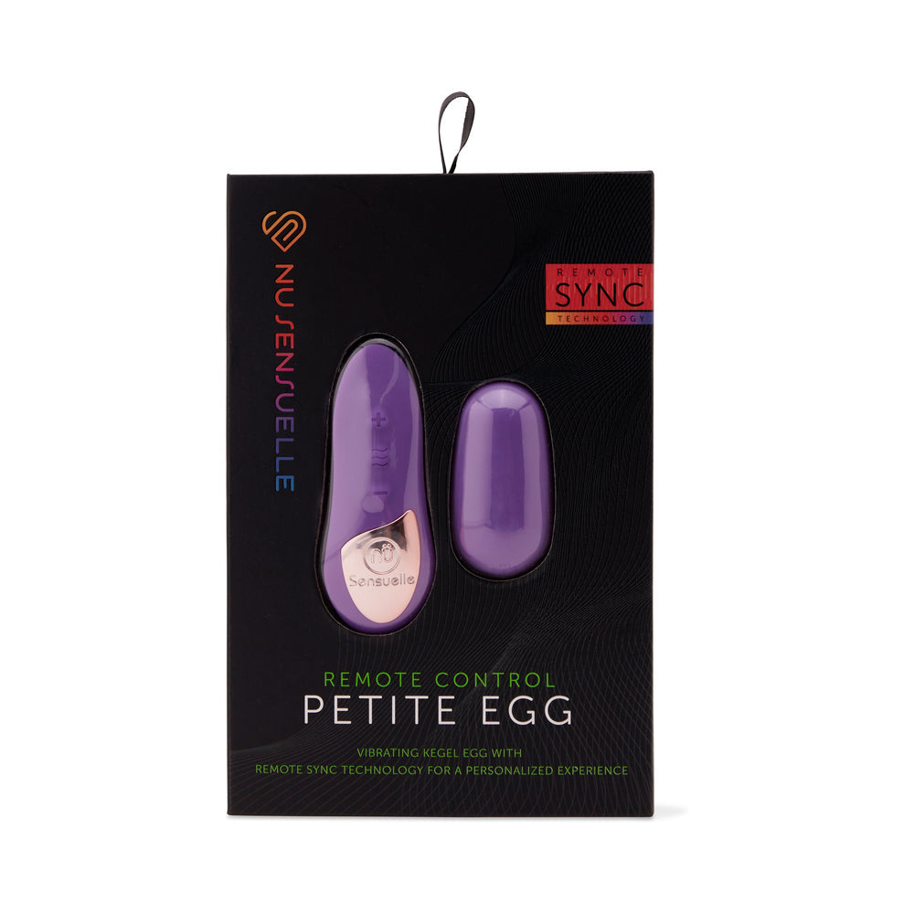Nu Sensuelle Remote Control Petite Egg Purple - Red Garter