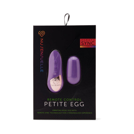 Nu Sensuelle Remote Control Petite Egg Purple - Red Garter