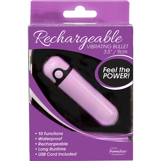 Simple and True Rechargeable Bullet Purple - Red Garter