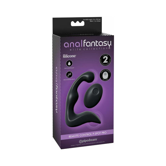 Pipedream Anal Fantasy Elite Collection Vibrating Remote Control P-Spot Pro Black - Red Garter