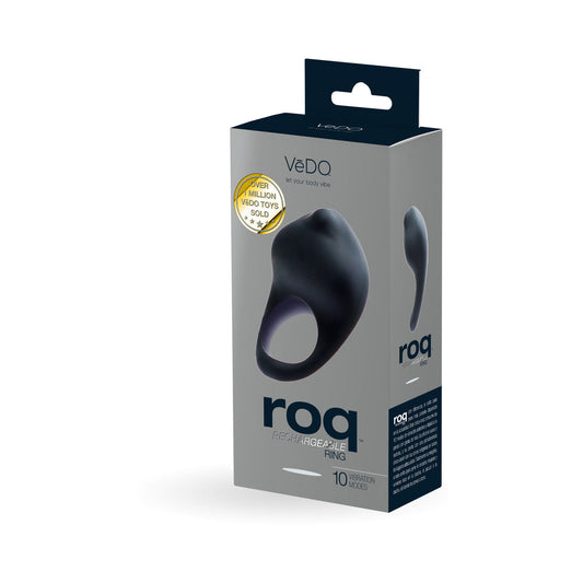 VeDO Roq Rechargeable Ring - Black - Red Garter