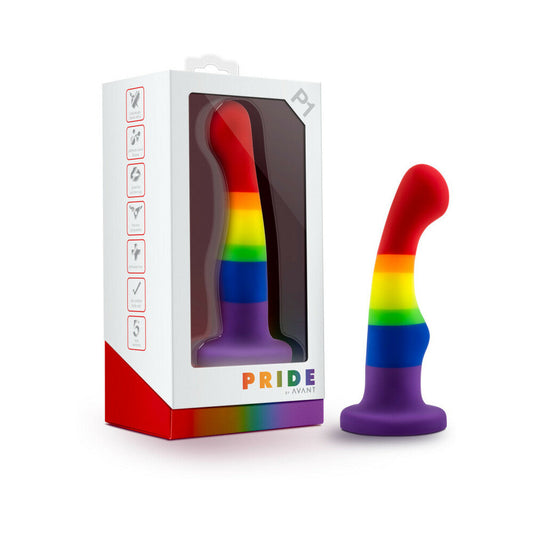 Avant Pride P1 Freedom 6 in. Silicone Dildo - Red Garter