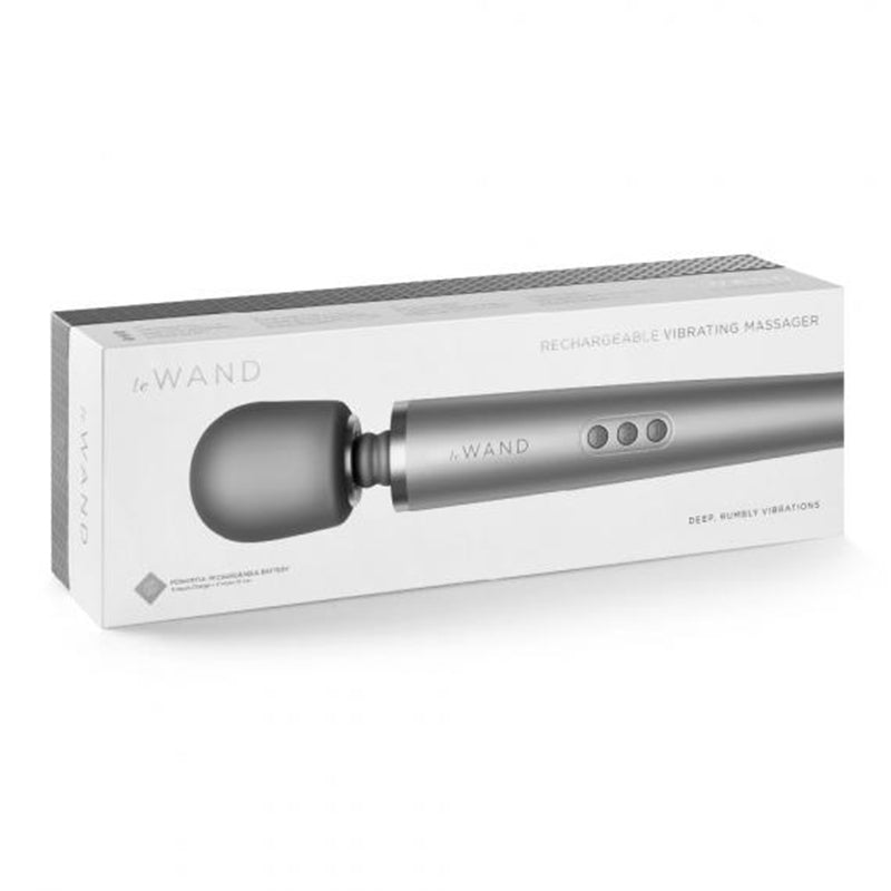 Le Wand Rechargeable Massager Grey - Red Garter