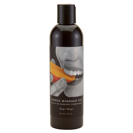 Earthly Body Edible Massage Oil Mango 8oz - Red Garter