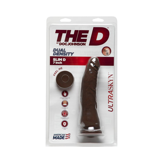 The D Thin 7in ULTRASKYN Chocolate - Red Garter