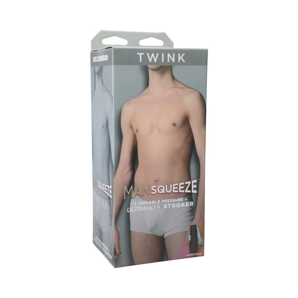 Man Squeeze Twink Ass Vanilla - Red Garter