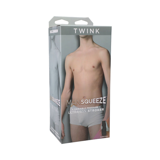 Man Squeeze Twink Ass Vanilla - Red Garter