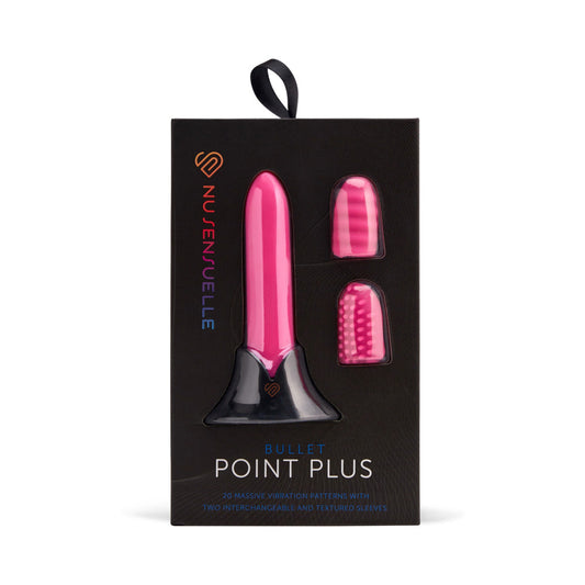 Nu Sensuelle Point Plus Bullet with Sleeves Pink - Red Garter
