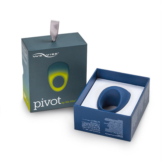 We-Vibe Pivot Rechargeable Silicone Vibrating Couples Ring Blue - Red Garter