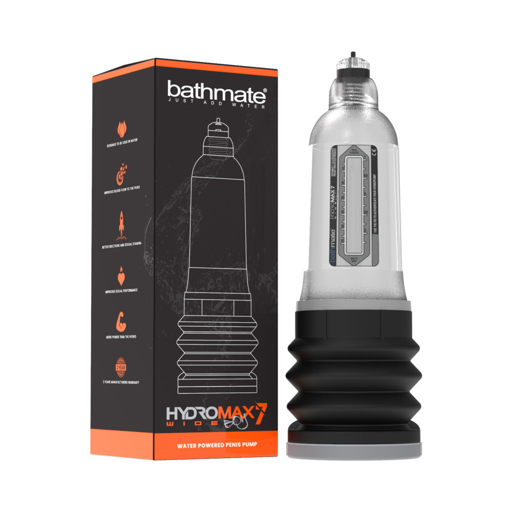 Bathmate Hydromax7 Wide Boy Clear - Red Garter