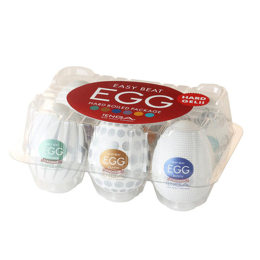 Tenga EGG Variety Pack Hard Boiled - Red Garter