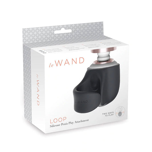 Le Wand Loop Silicone Penis Play Attachment - Red Garter