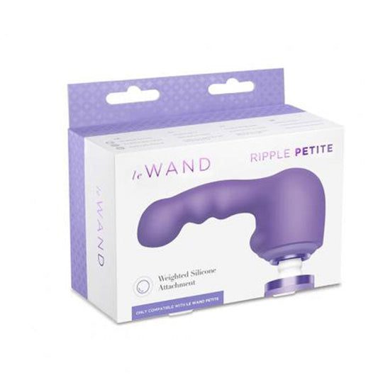Le Wand Petite Ripple Weighted Silicone Attachment - Red Garter