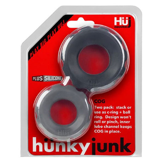 Hunkyjunk COG 2 size c-ring, pack, tar / stone - Red Garter