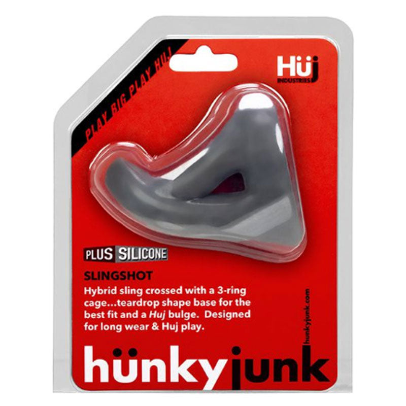 Hunkyjunk SLINGSHOT 3 ring teardrop stone - Red Garter