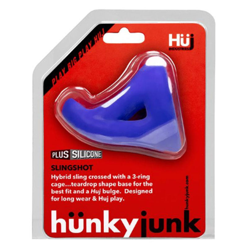 Hunkyjunk SLINGSHOT 3-ring teardrop cobalt - Red Garter