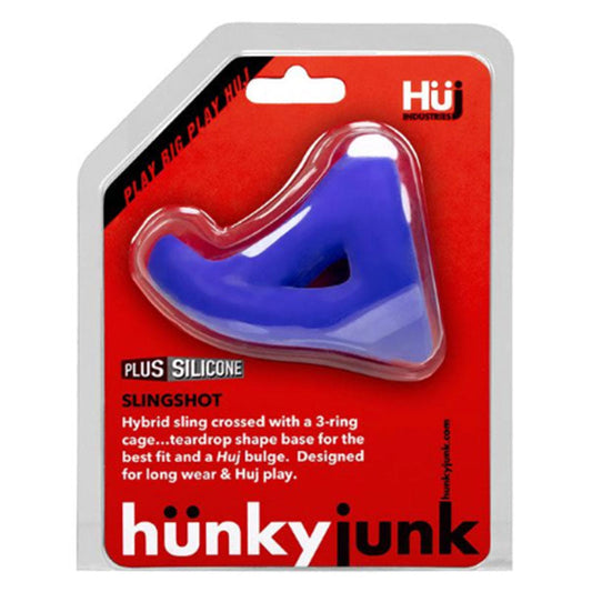 Hunkyjunk SLINGSHOT 3-ring teardrop cobalt - Red Garter