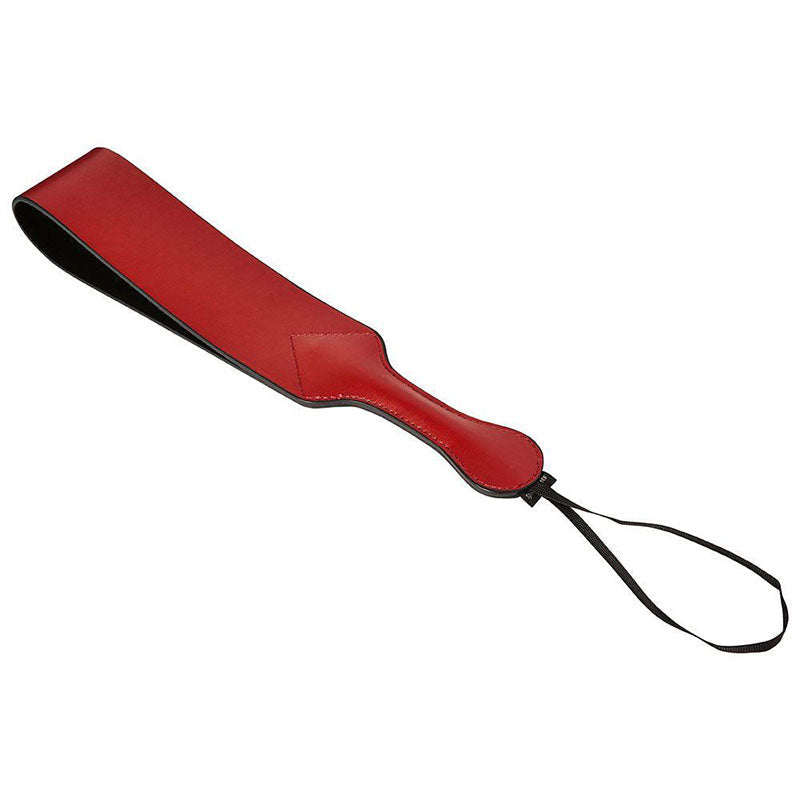 Sportsheets Saffron Loop Paddle Red - Red Garter