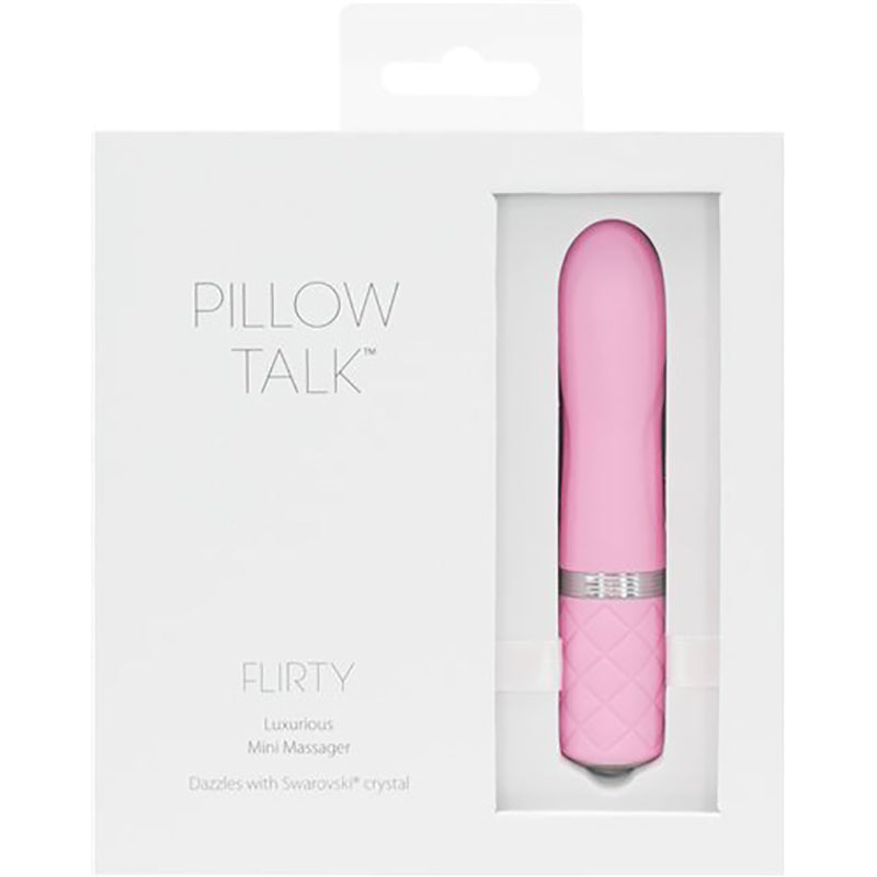Pillow Talk Flirty Bullet Pink - Red Garter