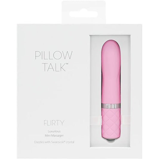 Pillow Talk Flirty Bullet Pink - Red Garter
