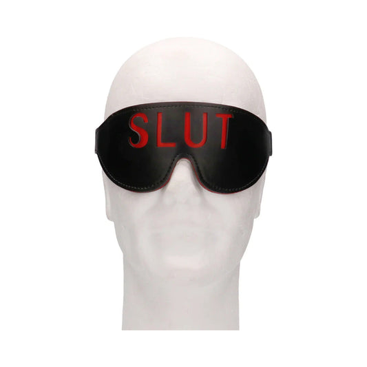 Ouch! ''Slut'' Blindfold Black