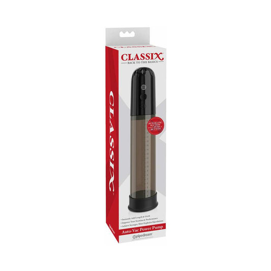 Pipedream Classix Auto-Vac Power Pump Black - Red Garter