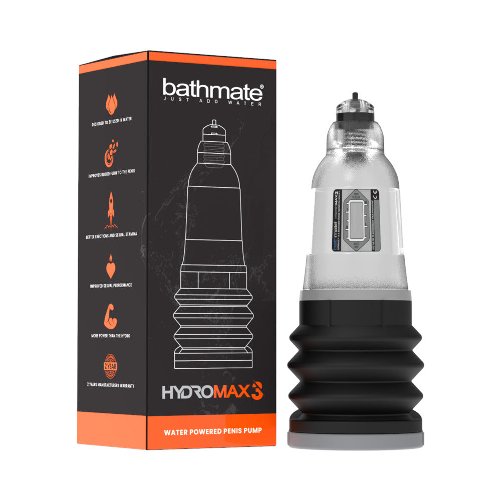 Bathmate Hydromax 3 Clear - Red Garter