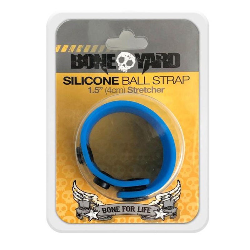 Boneyard Ball Strap Blue - Red Garter