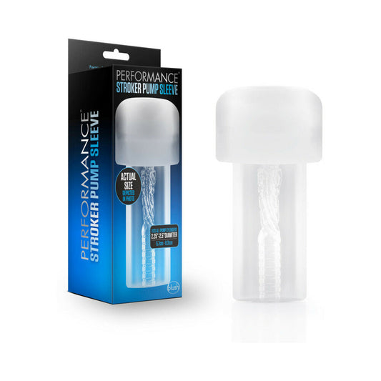 Performance Stroker Pump Sleeve Clear - Red Garter