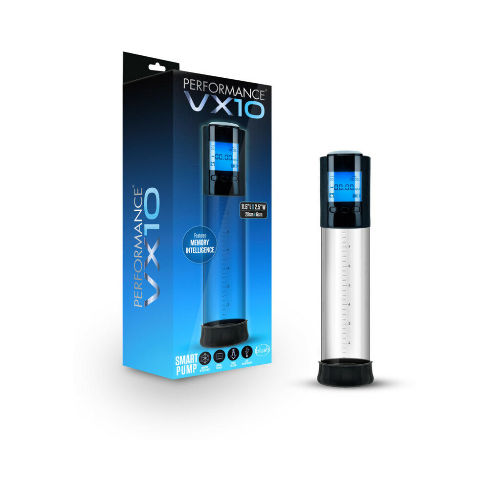 Blush Performance VX10 Rechargeable Smart Pump Clear - Red Garter