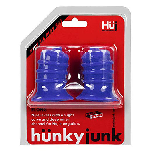 Hunkyjunk ELONG Wide Base Nipsucker Black - Red Garter