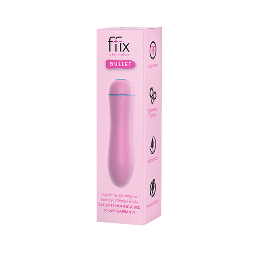 FemmeFunn FFIX Bullet Waterproof Vibrator Light Pink - Red Garter