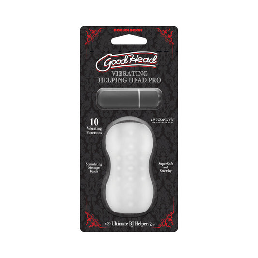 GoodHead - Vibrating Helping Head Pro Frost - Red Garter