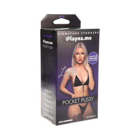 Signature Strokers - Girls of Social Media - @layna.me - ULTRASKYN Pocket Pussy Vanilla - Red Garter