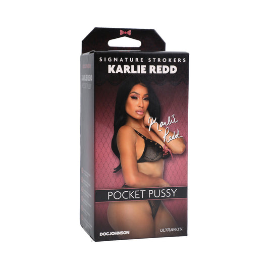Signature Strokers - Celebrity Girls - Karlie Redd - ULTRASKYN Pocket Pussy Caramel - Red Garter