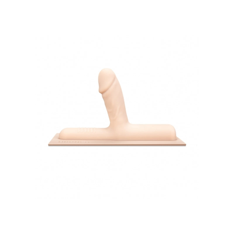 The Cowgirl Bronco Realistic Silicone Attachment Vanilla - Red Garter