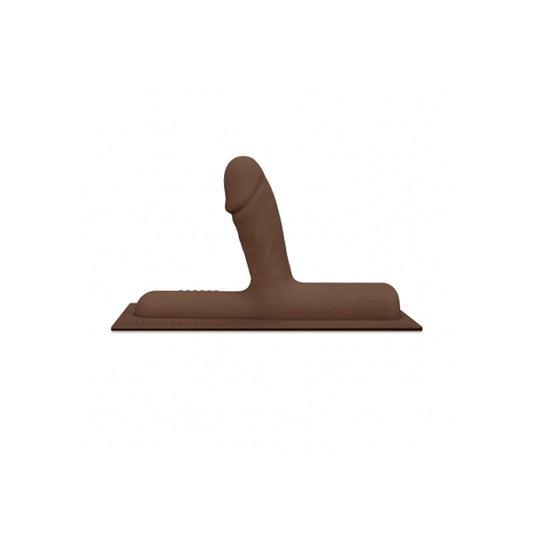 The Cowgirl Bronco Realistic Silicone Attachment Chocolate - Red Garter