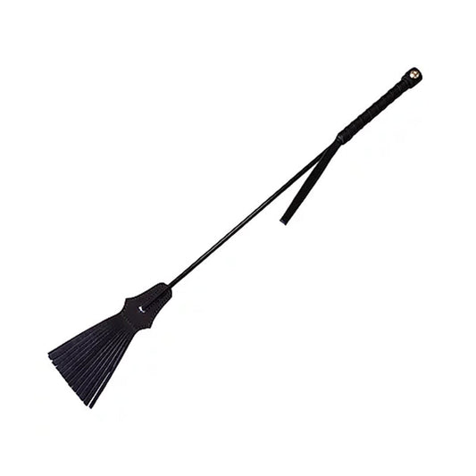 Rouge Tasseled Riding Crop Black - Red Garter