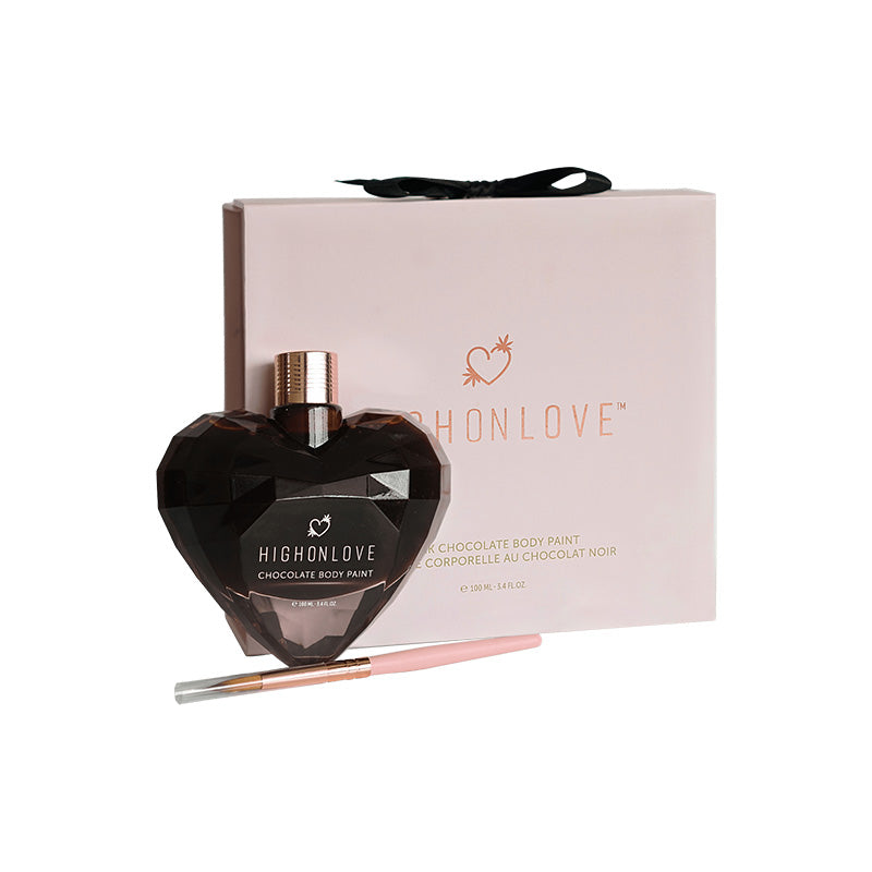 HighOnLove Dark Chocolate Body Paint - Red Garter