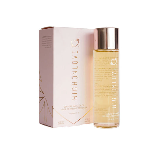 HighOnLove Massage Oil Lychee Martini - Red Garter