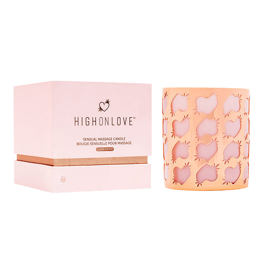 HighOnLove Massage Candle - Red Garter