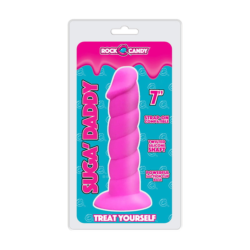 Suga-Daddy 7in  Pink - Red Garter