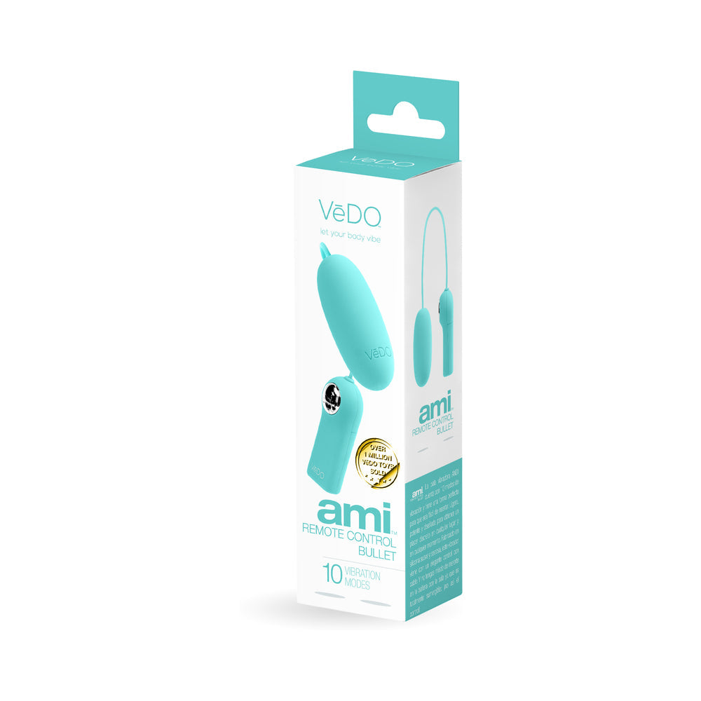 Vedo Ami Remote Control  Bullet Turquoise - Red Garter