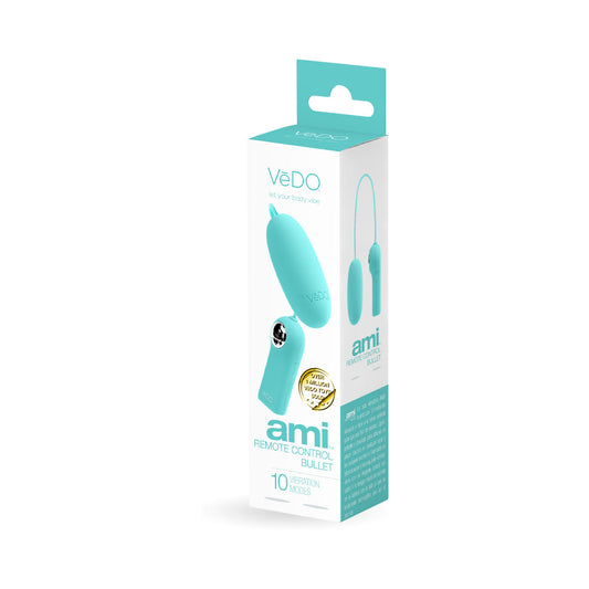 Vedo Ami Remote Control  Bullet Turquoise - Red Garter