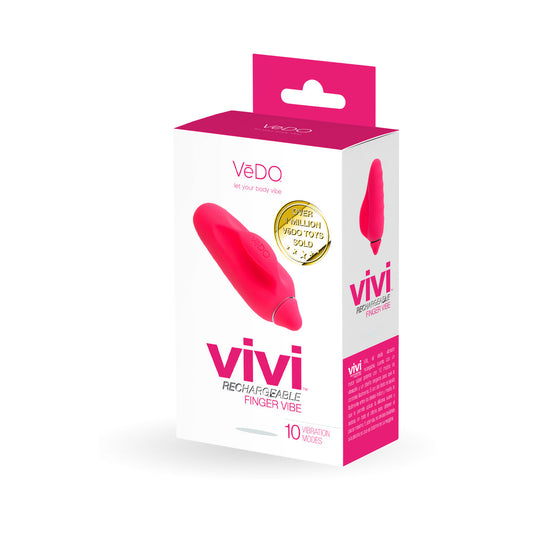 Vedo Vivi Finger Vibe Foxy Pink - Red Garter