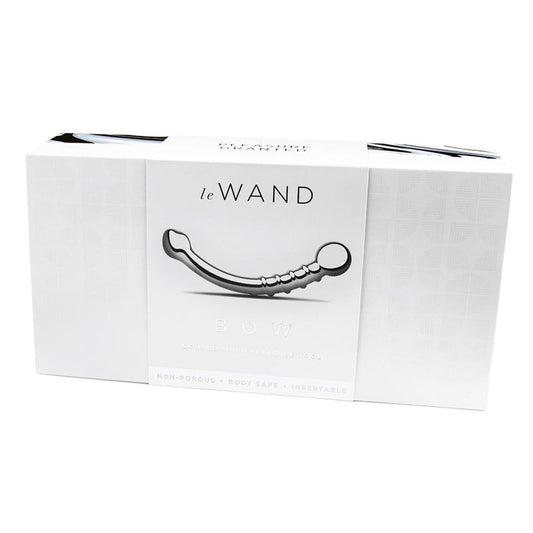 Le Wand Bow Stainless Steel Massager - Red Garter