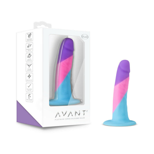 Avant D15 Vision of Love 5.5 in. Silicone Dildo - Red Garter